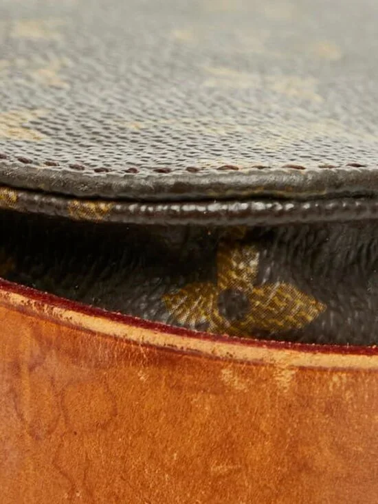 Louis Vuitton Monogram Cartouchiere MM Crossbody Shoulder Bag Brown - Picture 6 of 10